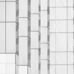 Abstract skyscraper symmetry black white