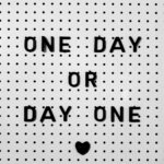 inspirational quote on polka dot background