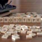 prototype the word or concept represented by wooden letter tiles